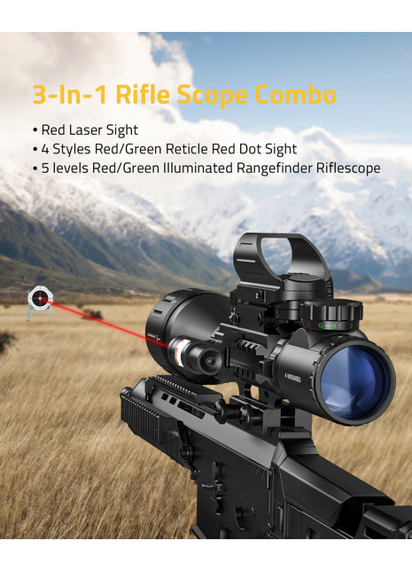 3-In-1 Rifle Scopes Combo