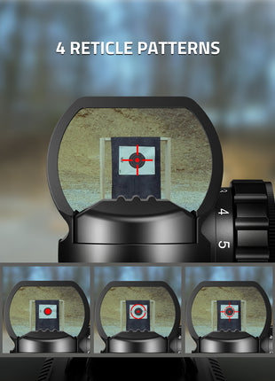 4 Reticle patterns of the red dot sight