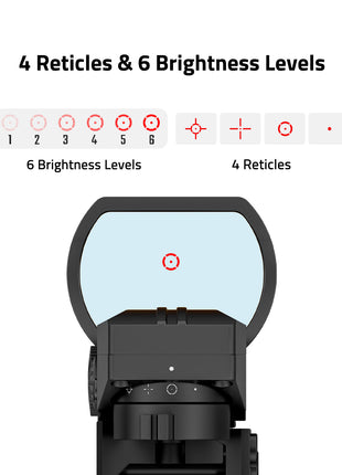 4 Selectable Reticle System Red Dot Sight