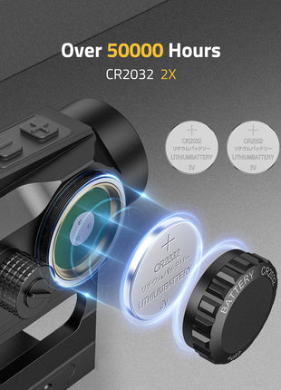 The red dot sight with over 50000 hours battery life