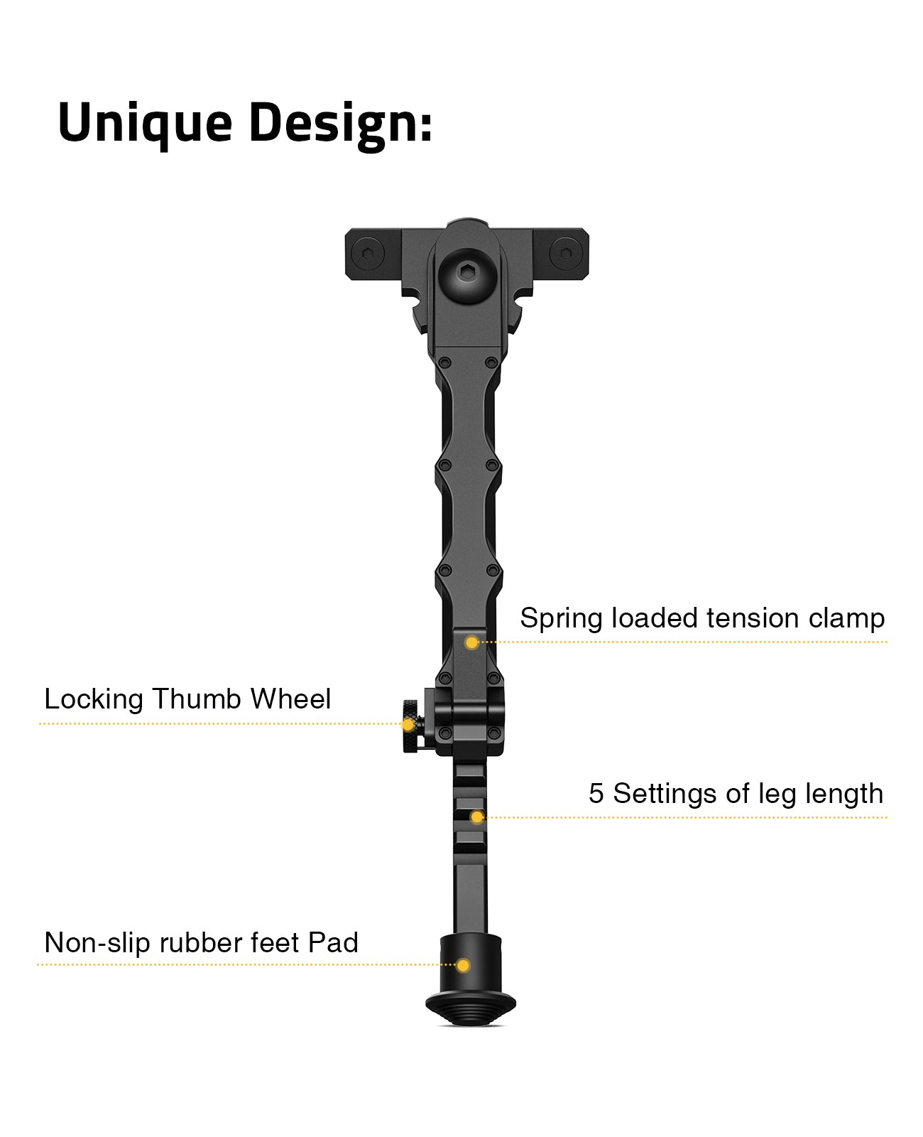 Bipode Réglable Léger Pour Fusil De Chasse - Compatible Rail M Lok Keymod 7 5 H 870892 Bipode Réglable Léger Pour Fusil De Chasse - Compatible Rail M Lok Keymod 7 5 H 870892