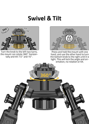 360° Swivel Bipod