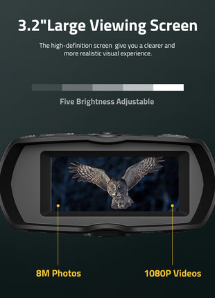 HD 960*480 lens conversion LCD Night Vision Binoculars
