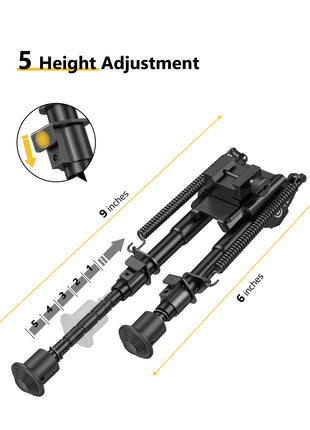The Bipod  with 5 Height Adjustment