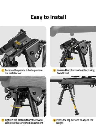 The bipod easy to install