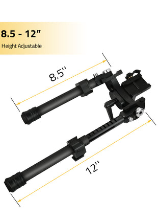 The size of heavy duty bipod