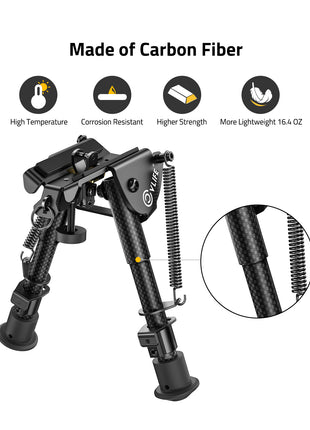 The carbon fiber bipod for shooting