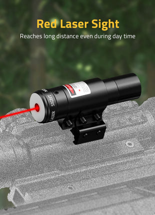 The scopes with a red laser sight