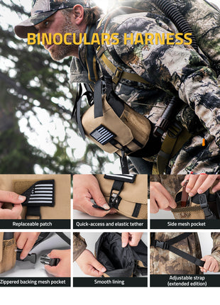 The sports binoculars is great for hunting, birding, traveling