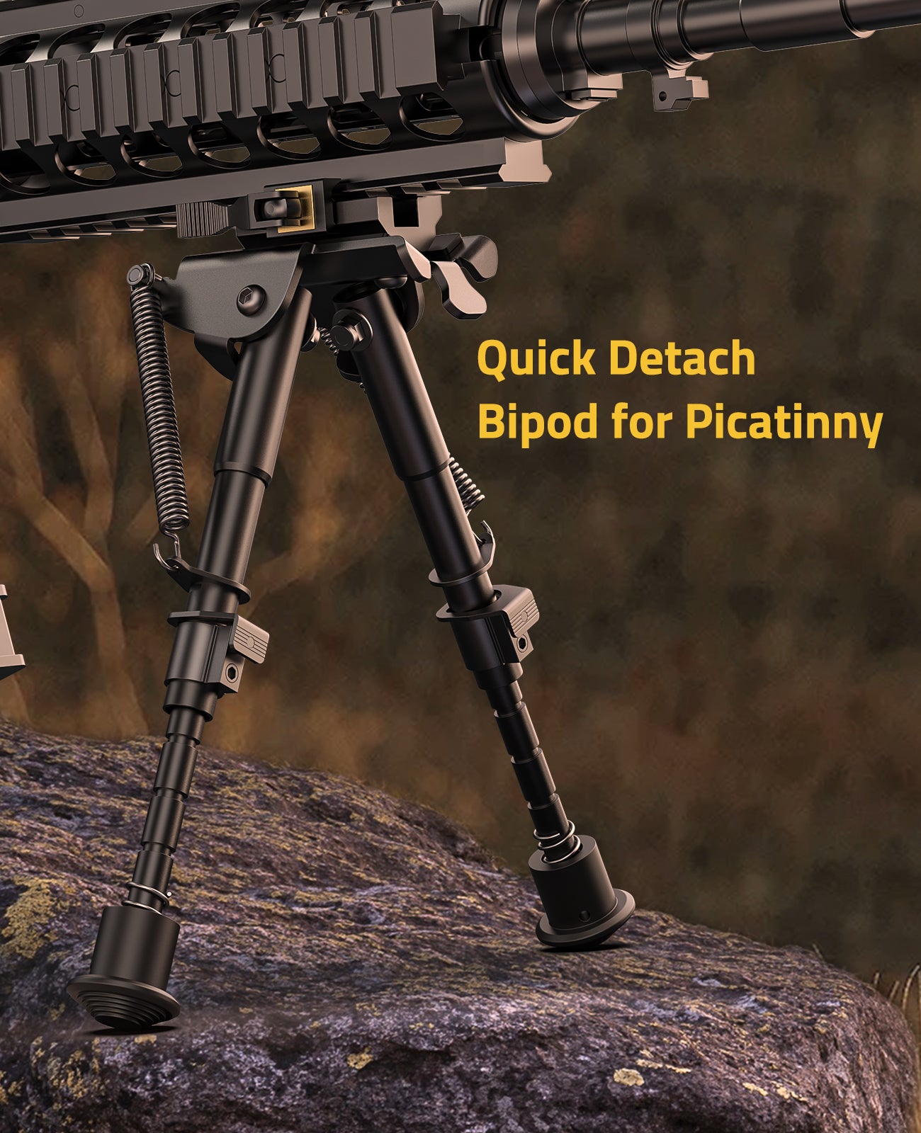 CVLIFE Rifle Bipod 6-9 Inches Picatinny Bipod