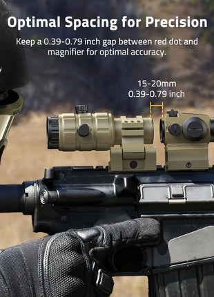 CVLIFE EagleFeather S04 Red Dot Sight & 3X Magnifier Combo