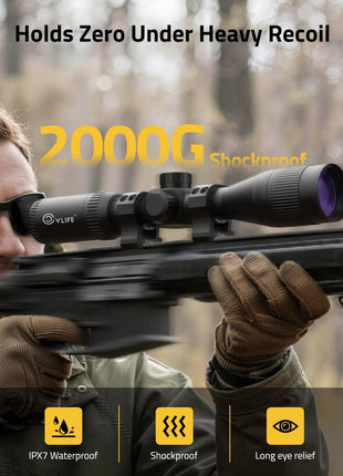 CVLIFE BearMight HD 3-9x40 AO Rifle Scope for Hunting