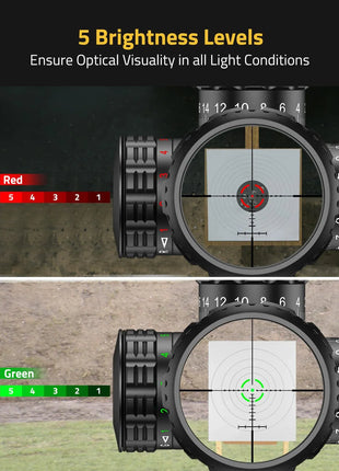 CVLIFE JackalHowl 3-12x44 AO Rifle Scope with Locking Turret