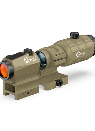 CVLIFE EagleFeather S04 Red Dot Sight & 3X Magnifier Combo