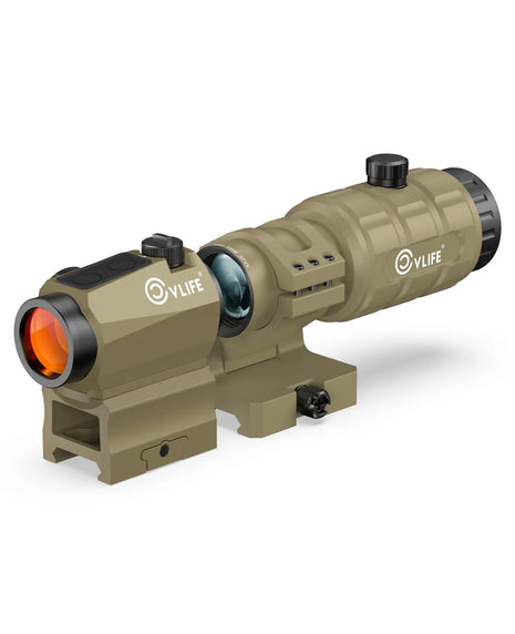 CVLIFE EagleFeather S04 Red Dot Sight & 3X Magnifier Combo