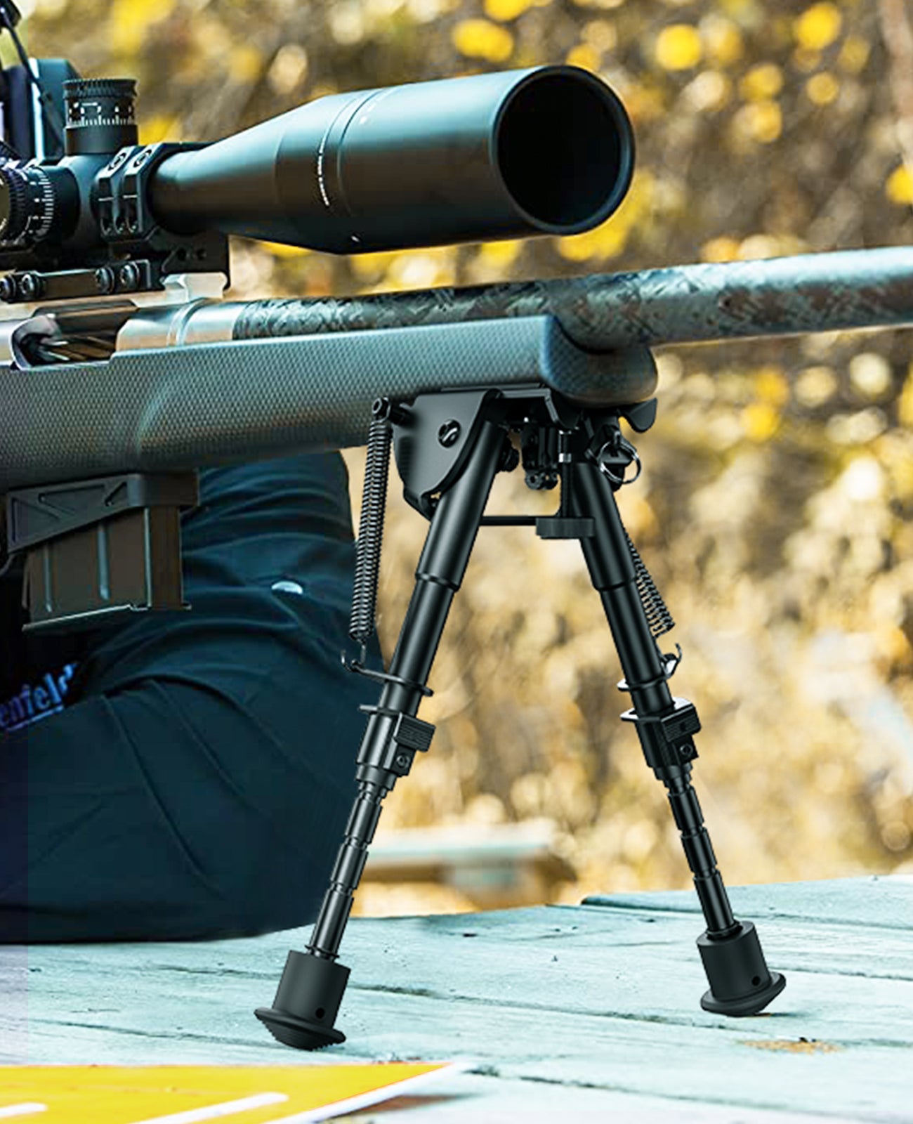 Bipied de fusil réglable robuste de 6 à 9 pouces Bipied de fusil réglable robuste de 6 à 9 pouces