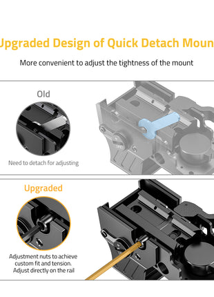 The red dot sight with upgraded design of quick detach mount