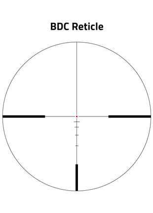 The BDC reticle of the scope