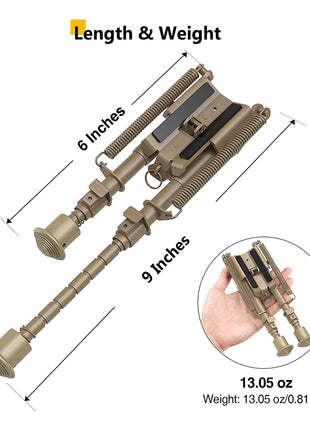 The bipod size demonstration