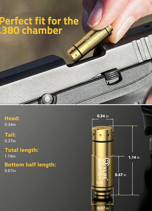 CVLIFE Bore Sight Fit For The .380 Chamber