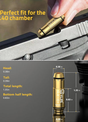 The Cvlife Bore Sight Perfect Fit for the .40 Chamber