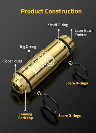 CVLIFE .40 Laser Bore Sight Training Cartridge Construction