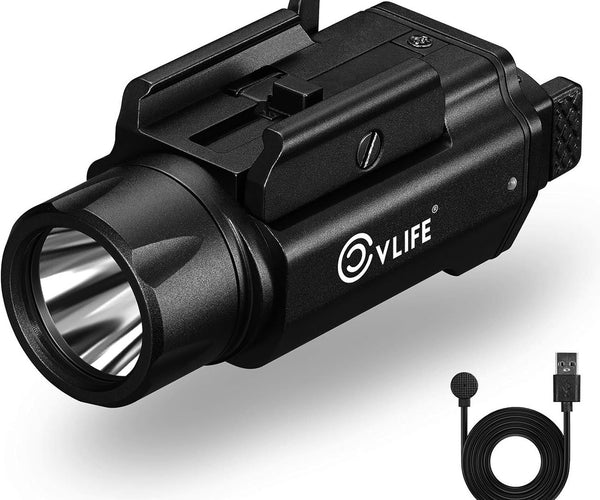CVLIFE 1500 Lumens Pistol Flashlight Magnetic Rechargeable CVLIFE 1500 Lumens Pistol Flashlight Magnetic Rechargeable
