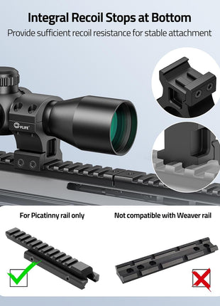 CVLIFE 1 Inch Scope Rings Provide Sufficient Recoil Resistance For Stable Attachment