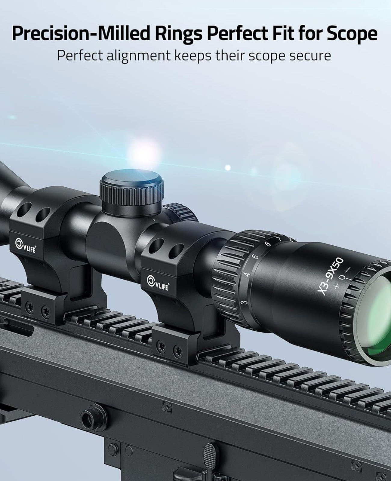 CVLIFE 1 Inch Scope Rings 2 Pieces