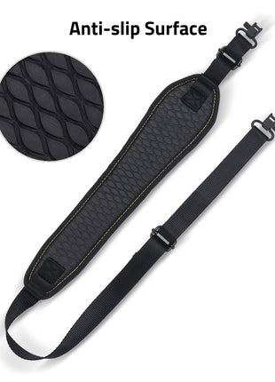 The anti-slip surface of the rifle sling 