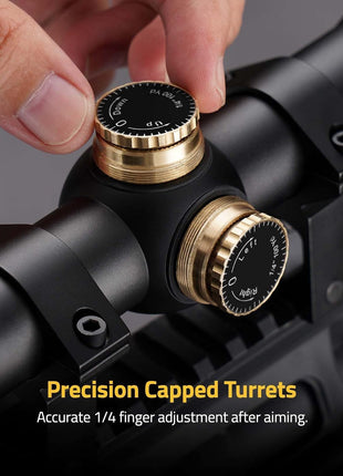 3-9X32 AO Rifle Scope with Precision Capped Turrets
