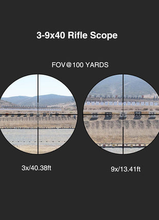 3-9x40 rifle scope