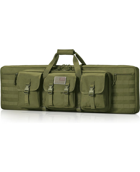 CVLIFE 36 Inches Double Soft Rifle Case ‎Green Tactical Long Bag