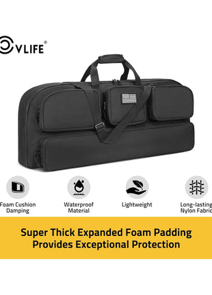 CVLIFE 37" Compound Bow Case with Thick Foam Padding