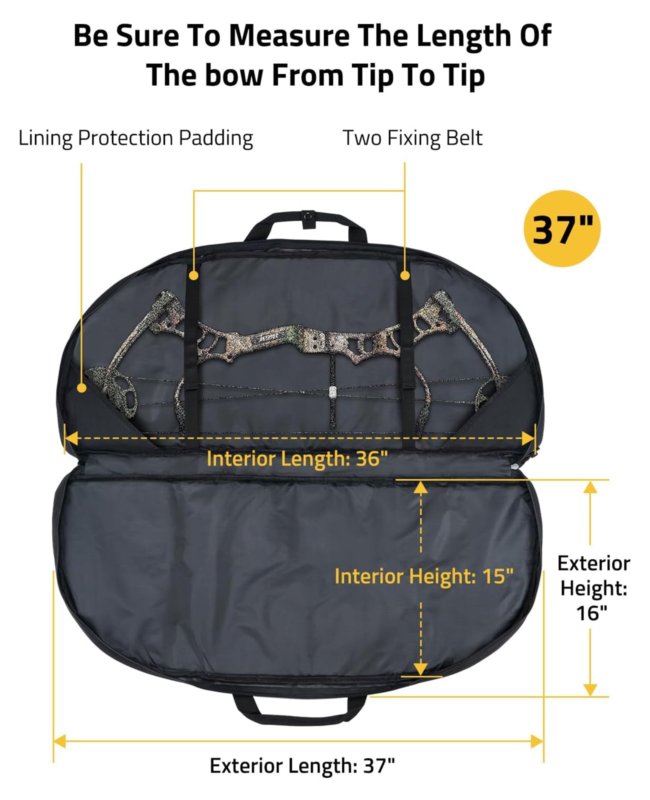 archery tackle bag CVLIFE 37" Compound Bow Case Bow Bag
