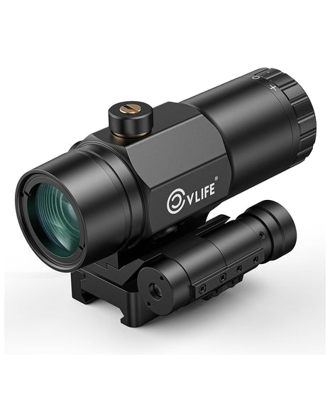 CVLIFE 3X Red Dot Magnifier with Flip to Side Mount
