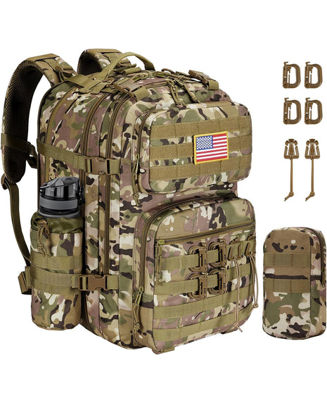 CVLIFE 60L-50L Large Tactical Backpack for Men