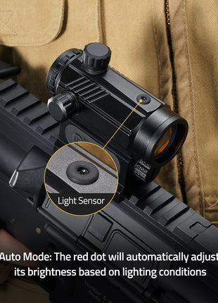 Auto Brightness Adjustment Red Dot Sight