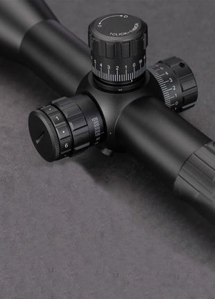 The scope perfect for mid to long range precision targeting in 6-24x magnification.