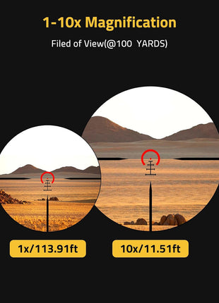 CVLIFE 1-10x24 LPVO Rifle Scope