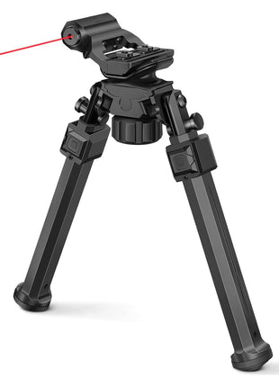 CVLIFE Bipod with Red Bore Sight Laser Rifle Bipod