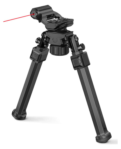 CVLIFE Bipod with Red Bore Sight Laser Rifle Bipod