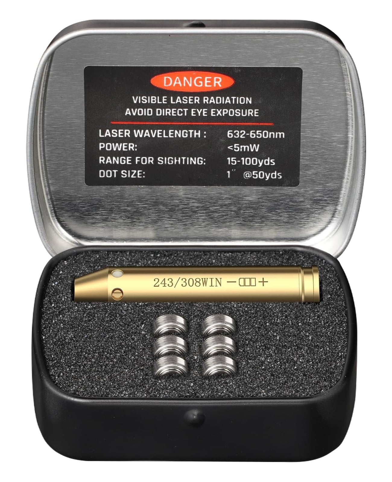 Scope Battery Size CVLIFE Bore Sight .243 308 with Extra Batteries