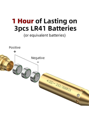 CVLIFE Bore Sight with Long Lasting Hour