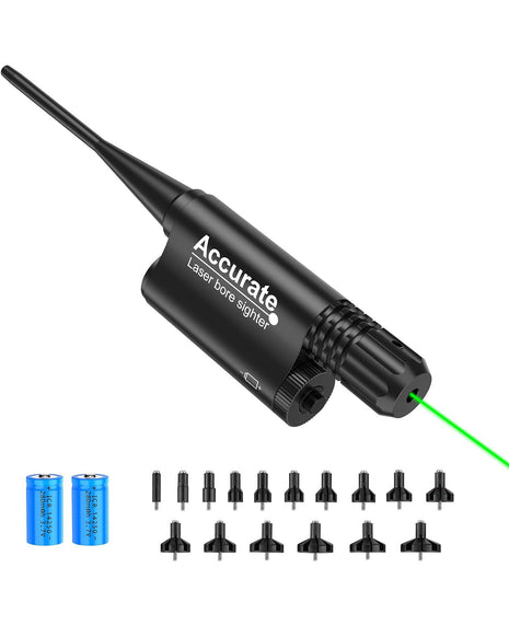 CVLIFE Bore Sight Kit Green Laser Boresighter for 0.17 to 12GA Caliber