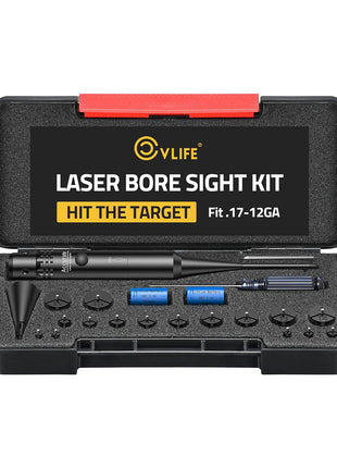 Kit láser CVLIFE Bore Sight compatible con calibres de 0,17 a 12GA