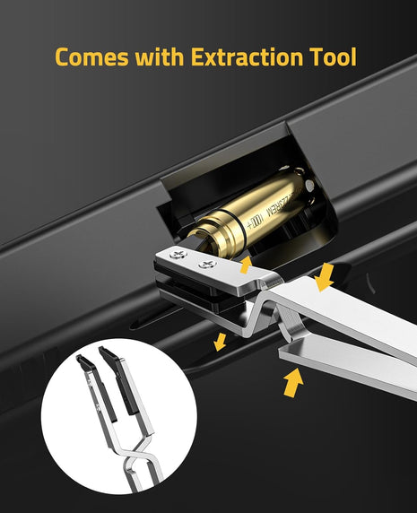 The 9mm Bore Sight Comes with Extraction Tool