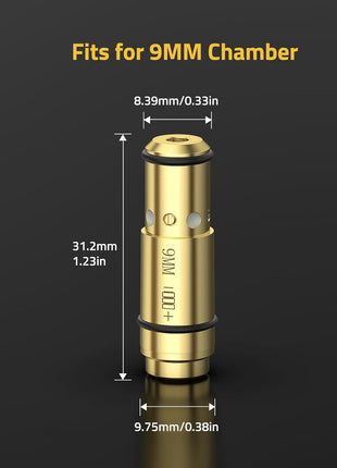 The Bore Sight Fits 9mm Chamber