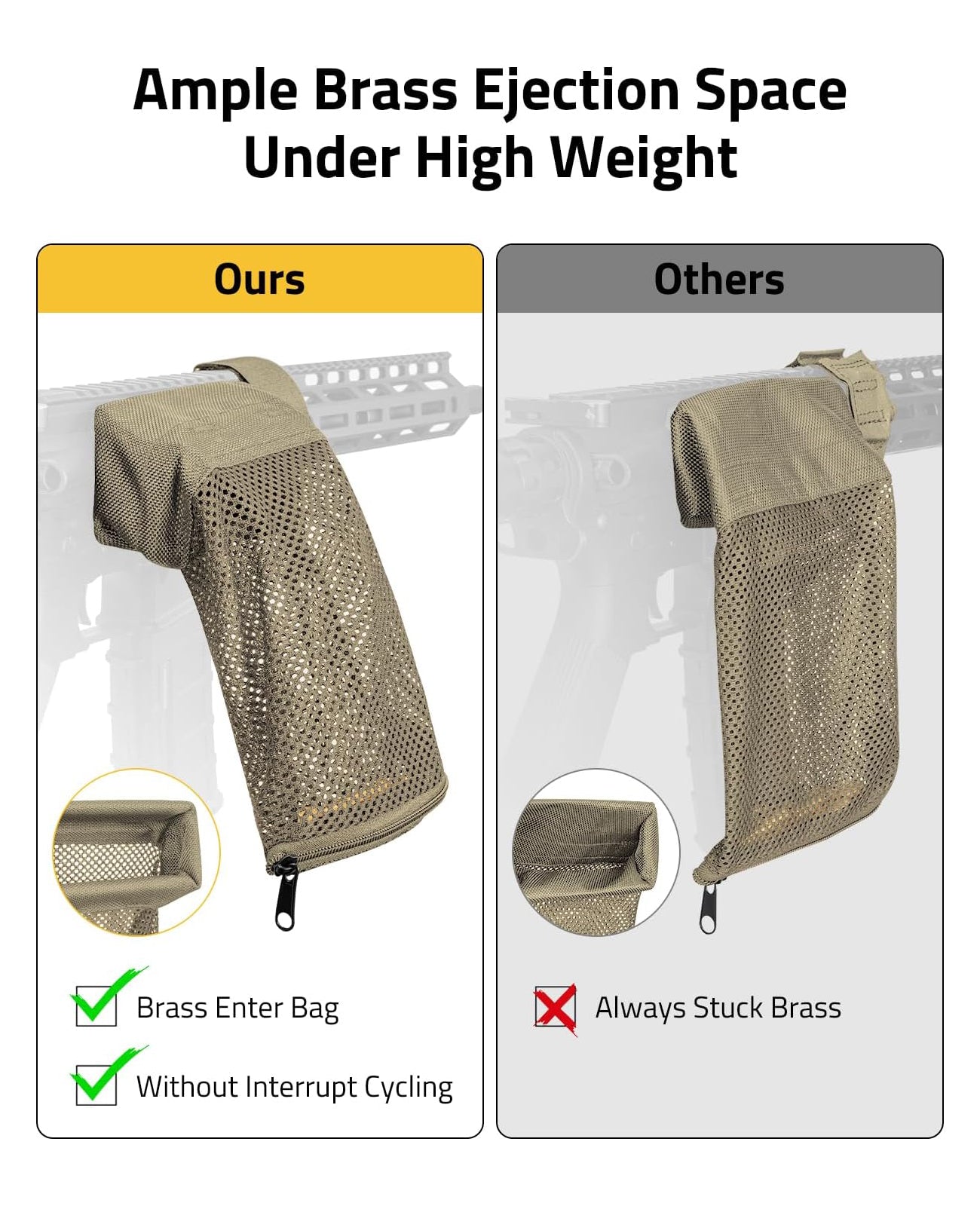 Shell Catch Box CVLIFE Brass Shell Catcher Cartridge Collector