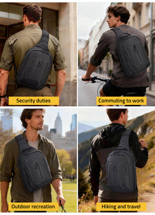 CVLIFE CCW Sling Bag for Men Women, Ambidextrous Crossbody Concealed Carry Bag